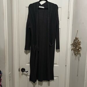 Dark Charcoal Cardigan with Pockets